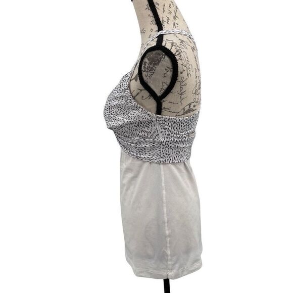 Lululemon Wrap It Up Tank Dottie Dash White Black / White Size 8 - Picture 5 of 10